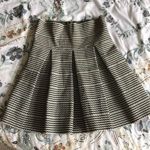 Box Pleated Mini Skirt; M